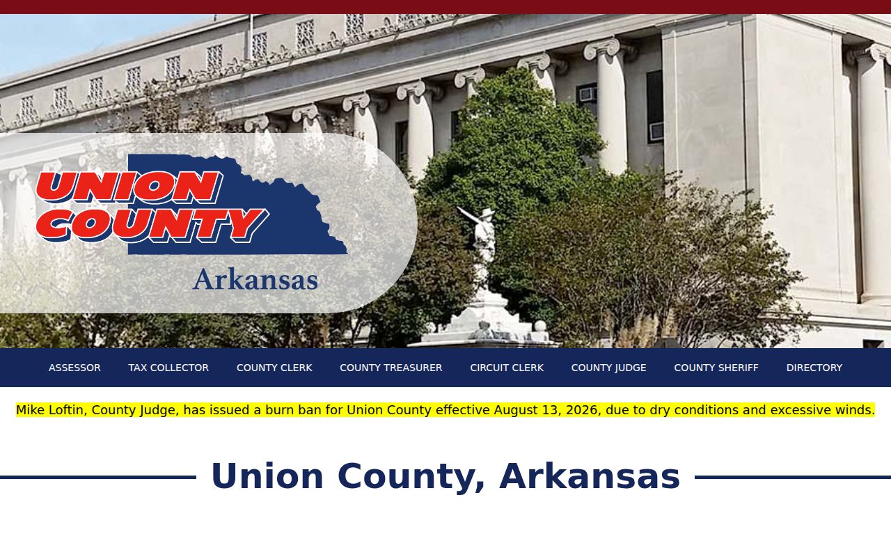 Union County court docket courthouse information